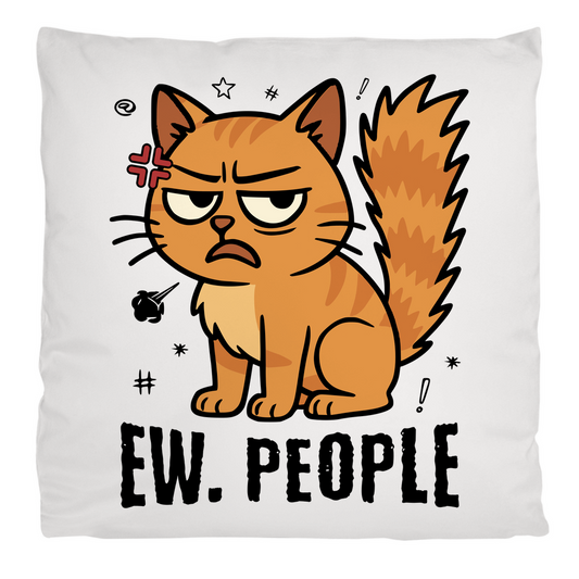 Kopfkissen flauschig Dicke Katze - Alles OK!