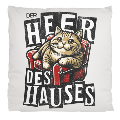 Kopfkissen flauschig Der Heer des Hauses - Katze auf Sofa