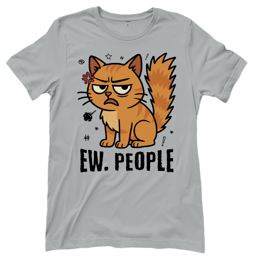 Damen T-Shirt - Ew. People Cat – Lustiges Statement Katzenmotiv