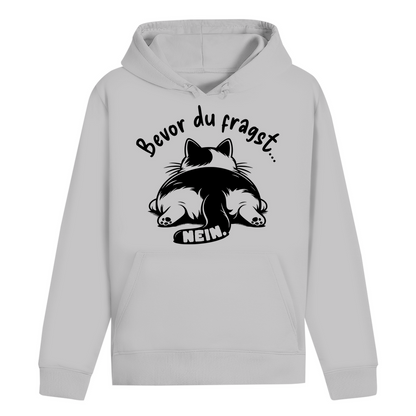 ST/ST Drummer Hoodie - Genervte Katze – Bevor du fragst... Nein!