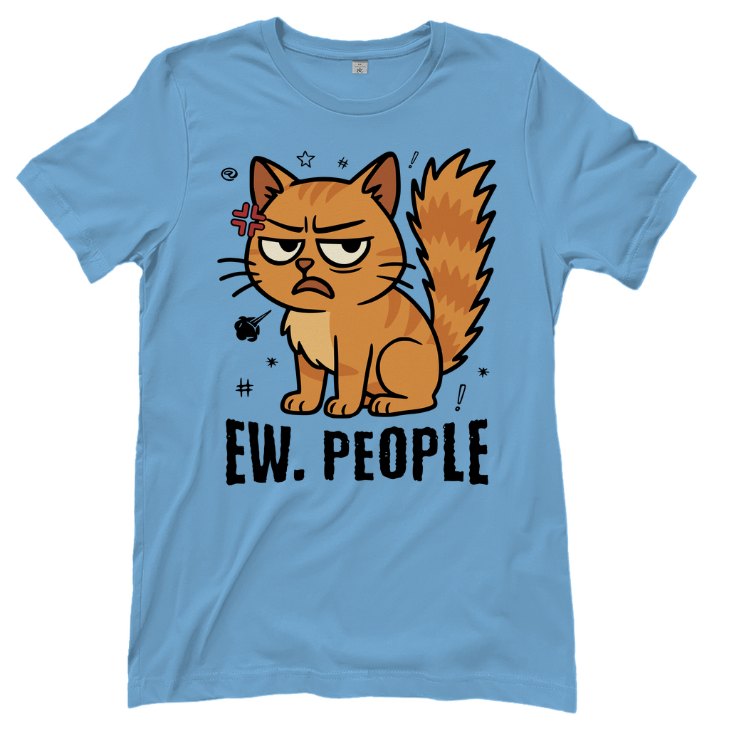 Damen T-Shirt - Ew. People Cat – Lustiges Statement Katzenmotiv