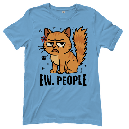 Damen T-Shirt - Ew. People Cat – Lustiges Statement Katzenmotiv