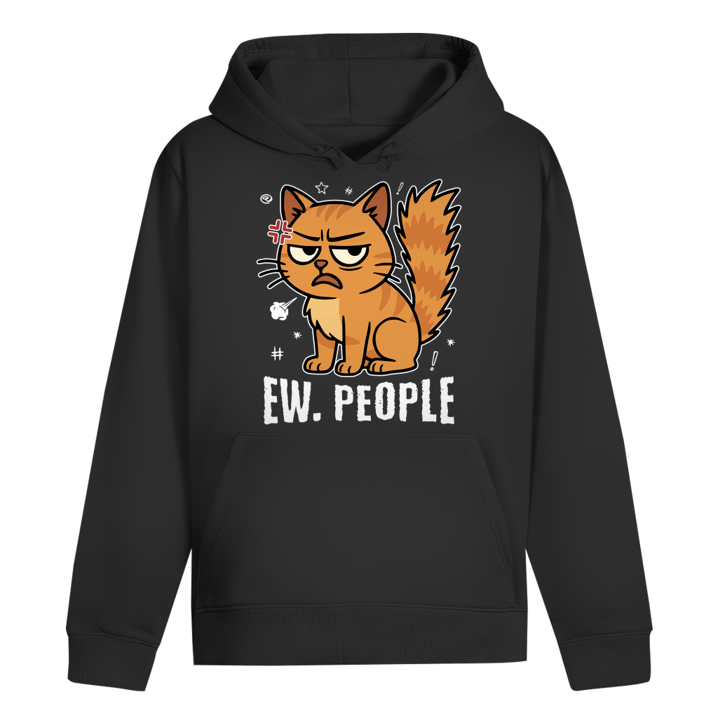 ST/ST Drummer Hoodie - Ew. People Cat – Lustiges Statement Katzenmotiv