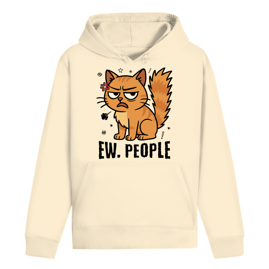 ST/ST Drummer Hoodie - Ew. People Cat – Lustiges Statement Katzenmotiv