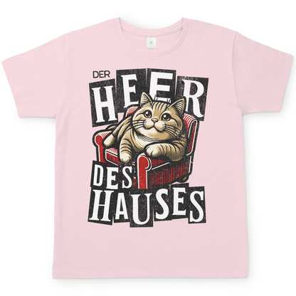 Herren T-Shirt Der Heer des Hauses - Katze auf Sofa