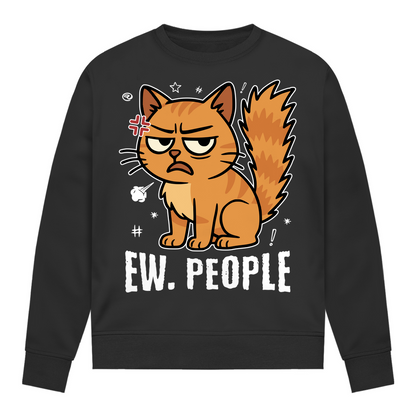 Damen Sweatshirt - Ew. People Cat – Lustiges Statement Katzenmotiv
