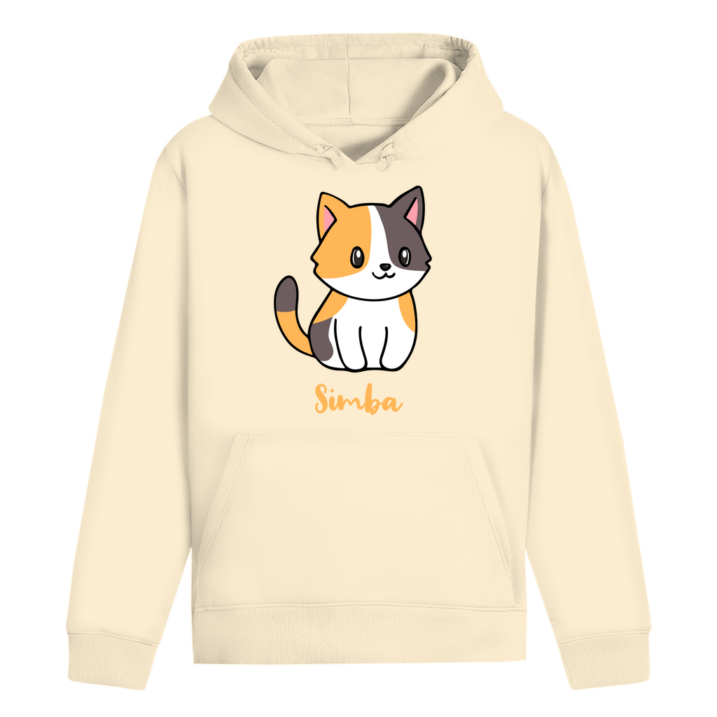 ST/ST Drummer Hoodie Personalisiert - Eine Individuelle Cartoon Katze mit Name