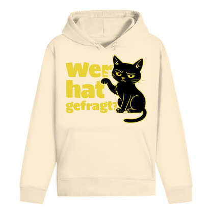 ST/ST Drummer Hoodie Wer hat gefragt? - Sarkastische Schwarze Katze