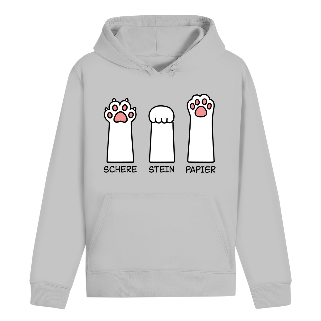ST/ST Drummer Hoodie - Katzenpfoten – Schere, Stein, Papier