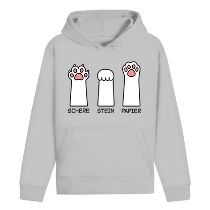 ST/ST Drummer Hoodie - Katzenpfoten – Schere, Stein, Papier