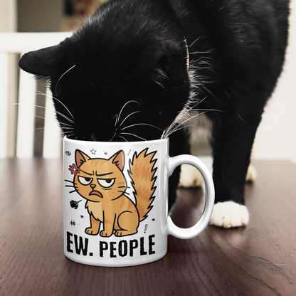Tasse - Ew. People Cat – Lustiges Statement Katzenmotiv
