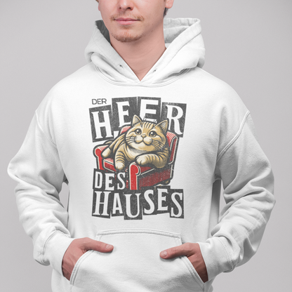 ST/ST Drummer Hoodie Der Heer des Hauses - Katze auf Sofa