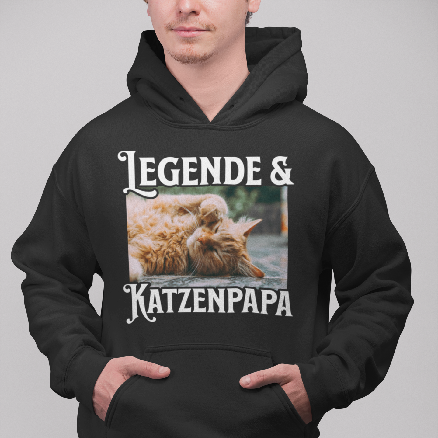 ST/ST Drummer Hoodie Personalisiert - Legende & Katzenpapa