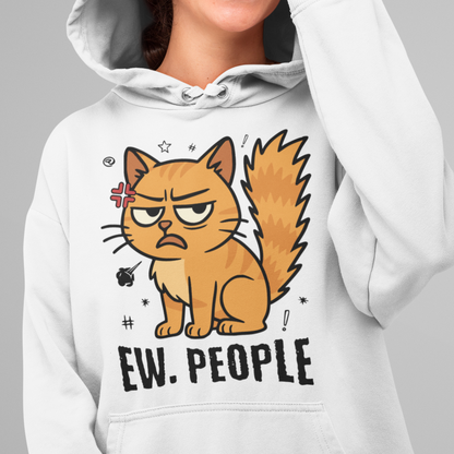 ST/ST Drummer Hoodie - Ew. People Cat – Lustiges Statement Katzenmotiv