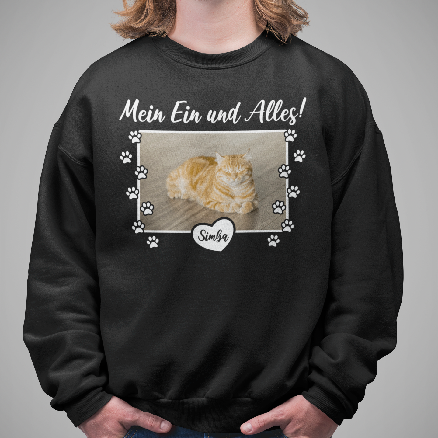 Herren Sweatshirt Personalisiert - Mein Ein und Alles!